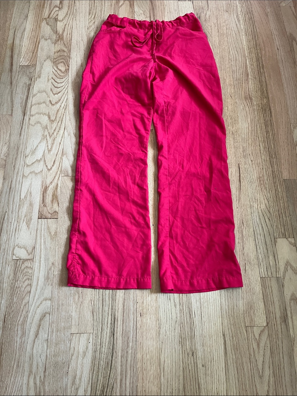Grey's Anatomy Bright Pink Drawstring Woman’s Scrub Pants